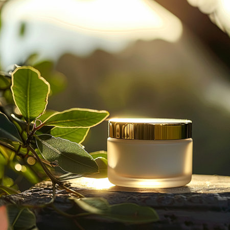 Face cream moisturiser, skincare and bodycare product, spa and organic beauty cosmetics for natural skin care routineの素材