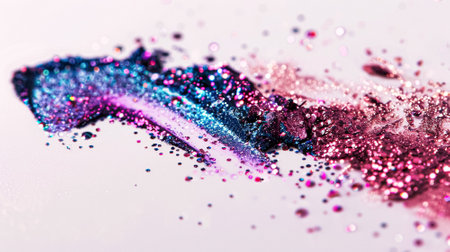 Beauty product and cosmetics texture, makeup shimmer glitter, blush eyeshadow powder as abstract luxury cosmetic background artの素材