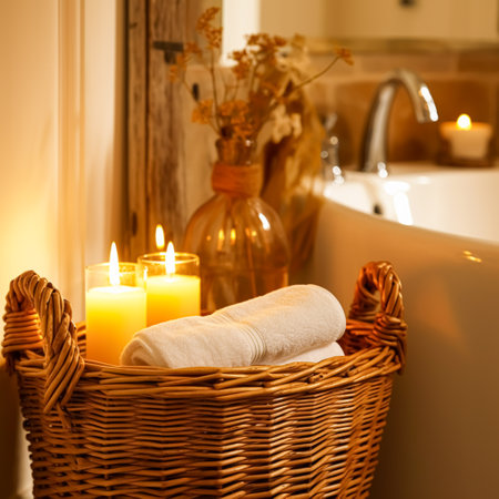 Farmhouse bathroom decor, interior design and home decor, bathtub and bathroom furniture, English country house and cottage style inspirationの素材