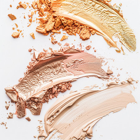 Beauty product and cosmetics texture, makeup products as abstract luxury cosmetic background artの素材