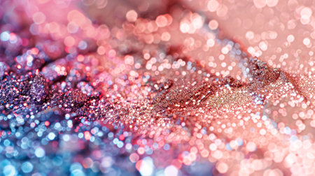 Beauty product and cosmetics texture, makeup shimmer glitter, blush eyeshadow powder as abstract luxury cosmetic background artの素材