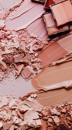 Beauty product and cosmetics texture, makeup products as abstract luxury cosmetic background artの素材