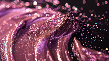Beauty product and cosmetics texture, makeup shimmer glitter, blush eyeshadow powder as abstract luxury cosmetic background artの素材