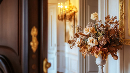 Autumnal countryside house decoration, autumn cottage home decor and seasonal interior design ideas, halloween decorations, fall season holiday English country style ideasの素材