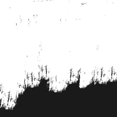 Square ragged backdrop painted with a brush. Grunge texture. Black.のイラスト素材