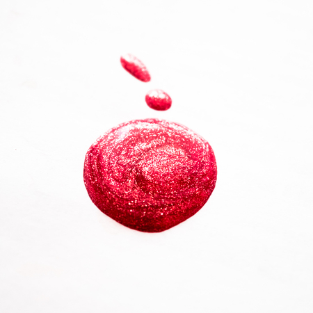 Drops nail polish with sparkles.の写真素材