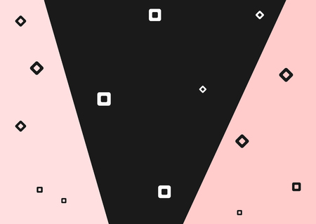 Simple rectangular background. Horizontal pattern with geometric shapes. Vector illustration.のイラスト素材