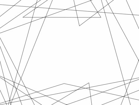 Rectangular background with borders of random thin lines. Simple vector illustration.のイラスト素材