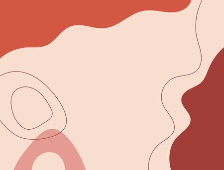 Abstract background with organic shapes. Drawn by hand. Rectangular vector illustration.のイラスト素材