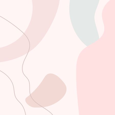 Square template for design with abstract elements. Modern vector illustration.のイラスト素材