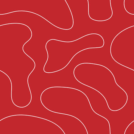 Seamless pattern with abstract shapes drawn by hand. Simple vector illustration.のイラスト素材