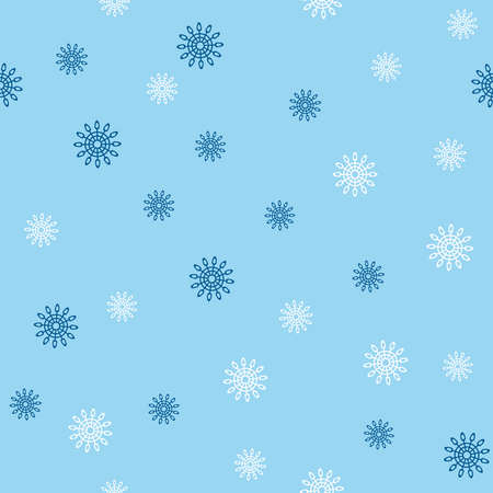 Simple seamless pattern with snowflakes. Vector illustration.のイラスト素材