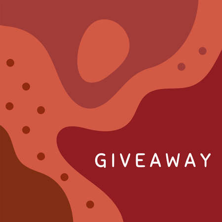 Modern abstract background with text Giveaway. Square vector illustration.のイラスト素材