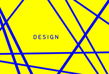 Horizontal background with chaotic lines. Rectangular template. simple vector illustration.のイラスト素材