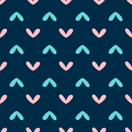 Simple seamless pattern with repeating heart. cute print. vector illustration.のイラスト素材