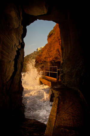 Balito Hole in the Wallの写真素材