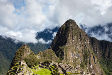 View of the ancient city of Machu Picchu, Peru.