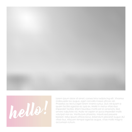Social media banner template for your blog or business.  Cute pastel pink design for photo. Vector flatのイラスト素材