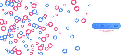 Social Network marketing like and heart iconのイラスト素材