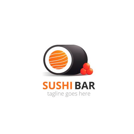 Japanese sushi  for concept design. Asian food. Vector icon.のイラスト素材