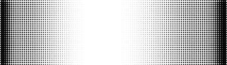 Halftone in abstract style. Geometric retro banner vector texture. Modern print. White and black background. Light effectのイラスト素材