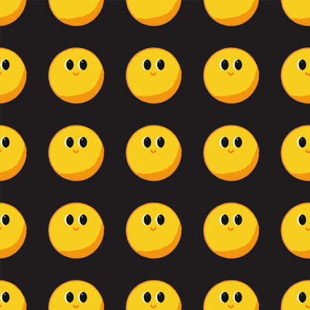 Pattern with emoji. Vector cartoon illustrationのイラスト素材