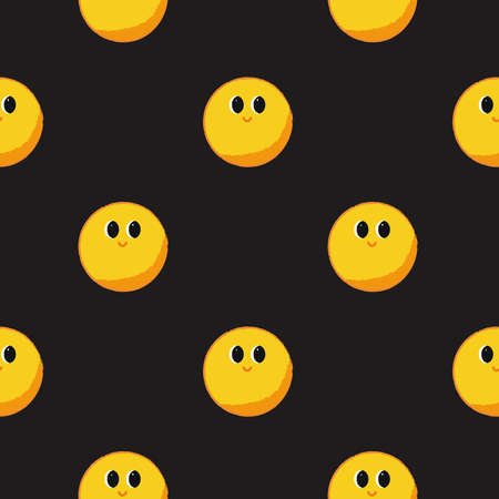 Pattern with emoji. Vector cartoon illustrationのイラスト素材