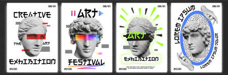 Greece modern face with contemporary element. Template design. Vector illustrationのイラスト素材