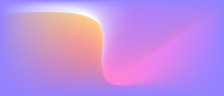 Trendy blank minimalist poster with y2k aesthetic. Modern banner with blurred neon gradient. Vector background with noise and 3d holographic colors.のイラスト素材