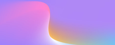 Trendy blank minimalist poster with y2k aesthetic. Modern banner with blurred neon gradient. Vector background with noise and 3d holographic colors.のイラスト素材