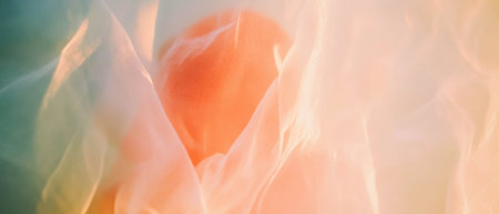 Soft blended colors create an artistic background with light watercolor stainsの写真素材