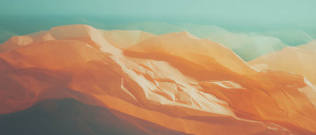 Dynamic interplay of crumpled paper and ocean waves in a textured double exposureの写真素材