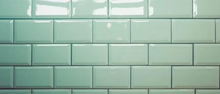 Cream subway tiles with dark grout add a vintage touch to modern spacesの写真素材