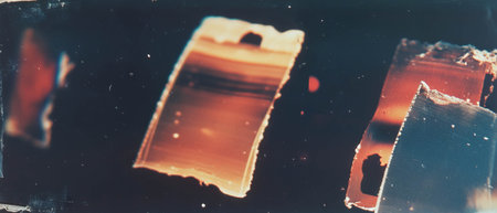 Old film surfaces showing signs of degradation and gradual deterioration over time