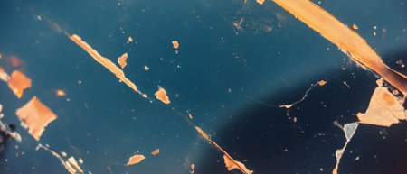 Old film surface with faded edges and worn corners showing signs of age and softnessの写真素材