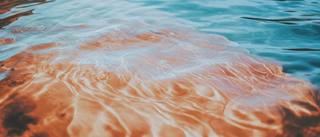 Beautiful blend of flowing water creates a unique visual experienceの写真素材