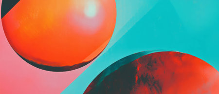 Exploring abstract compositions with vibrant colors and engaging shapes