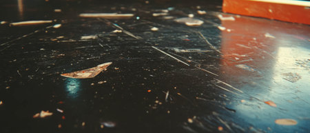 Old film surface with scratches and abrasions showing wear and damage over time