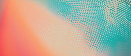 Gradient backdrop featuring subtle halftone pattern for a retro pop art visual effectの素材