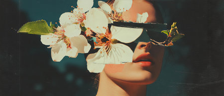 Spring blossoms create a vibrant and hopeful atmosphere around shoulders