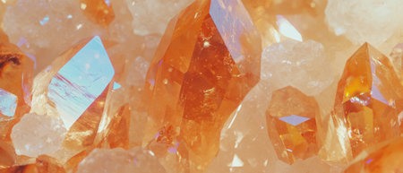 Exploring the intricate texture and brilliance of vibrant quartz crystalsの素材