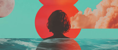 Exploring balance and harmony in abstract compositions featuring vibrant colors and shapes