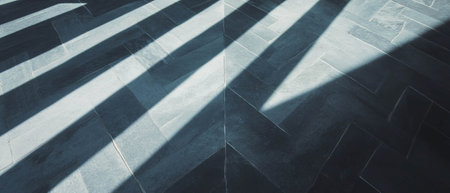 Chevron tile pattern with dynamic lines creating a modern and stylish ambianceの写真素材