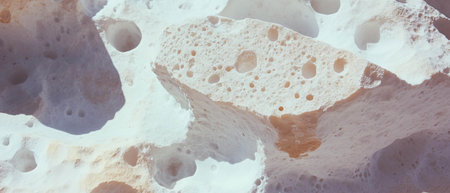 Exploring the unique porous texture and light gray color of pumice stone formationsの素材