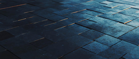 Modern interlocking tile patterns in seamless geometric design for contemporary spacesの写真素材