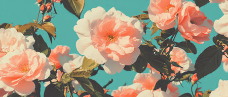 Delicate light pink cherry blossoms create a serene spring background for relaxation and inspirationの写真素材