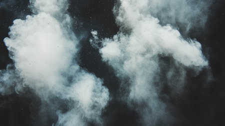 Abstract black soot texture with fine dust particles for atmospheric designの素材