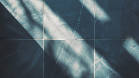 Shadowed dark grey slate tile wall texture for interior design and architecture projectsの素材