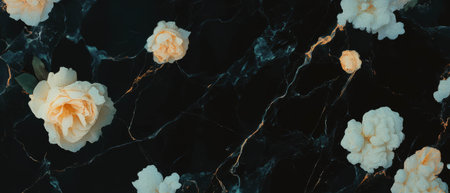 Fractal overlay texture featuring nature-inspired patterns on a black backgroundの素材