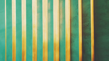 Elegant wall texture with vertical gold molding lines for interior designの素材